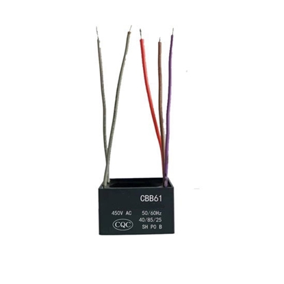 450V Ceiling Fan Capacitor, 1.8μF+1μF+2μF